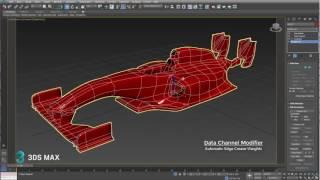 3ds Max 2017.1 - Data Channel Modifier: Automatic Crease Weights