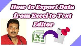 How to export data from excel to pipe delimited text file | Excel for beginners tutorial in Hindi