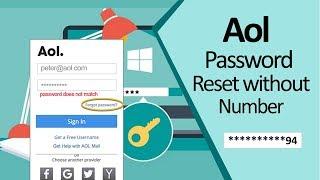 How to Reset/Recover AOL Password Without Phone Number | How to Bypass AOL Email Password