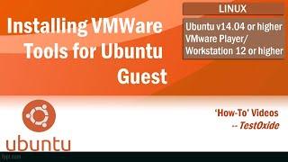 How to install VMware Tools for Ubuntu Guest #VMWareToolsForUbuntu