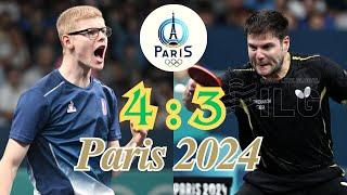 Felix Lebrun vs Dimitrij Ovtcharov Paris 2024 highlights #paris2024 #tabletennis #felixlebrun #wtt