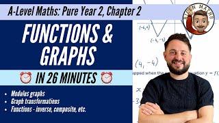 Functions & Graphs in less than 26 minutes • A-Level Maths, Pure Year 2, Chapter 2 