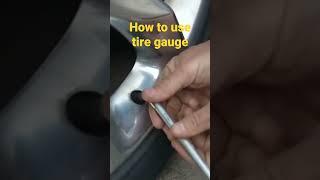 learn to use a tire gauge, correct tire pressure saves gas and tires! #savemoney #tires #carcare