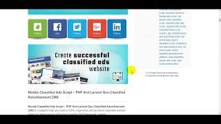 Nimble Classified Ads Script – PHP And Laravel Geo Classified Advertisement CMS