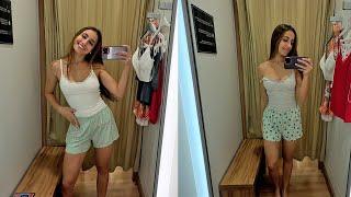 NO BRA PAJAMA CLOTHES TRY ON HAUL