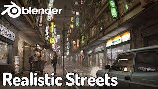 Create STREETS Super Fast in Blender with Procedural Alleys