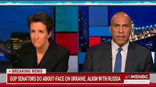 Senator Cory Booker Responds to Trump's Belittlement of President Zelenskyy on Rachel Maddow