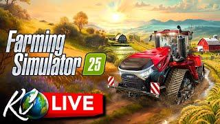 LIVE - Getting Started in Farming Simulator 25! DAY 1! (Logitech G920 Wheel)