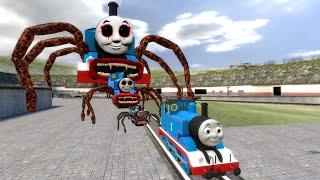 Building a Thomas Train Chased By Cursed Thomas Bus Eater Monster Battle in Garry's Mod