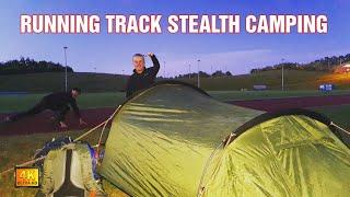 STEALTH CAMPING BY THE SIDE OF A RUNNING TRACK | Wild camping UK | Cooking steak outdoors