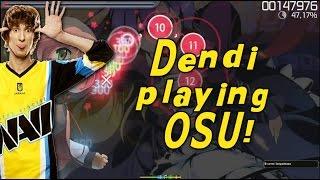 Dendi playing osu! on stream 15.02.2015