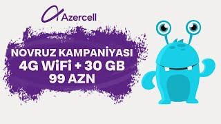 Azercell novruz kampaniyasi 4G wifi OZUNET