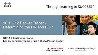 Курс Молодого Бойца Часть 3 2020 CCNA 3 SN 10.1.1.12 Packet Tracer - Определение DR и BDR