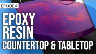 EPODEX Countertop & Tabletop - Epoxy Resin Kit - Everything You Need!