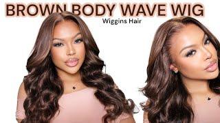 IT CAME PRE CURLED️DARK BROWN HD LACE BODY WAVE WIG | START TO FINISH INSTALL - WIGGINS HAIR