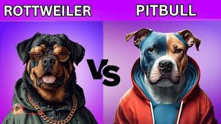 Rottweiler dog vs Pitbull dogs Comparison