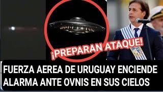 Uruguay alista fuerza aérea para derrumbar ovni que está sobre sus vuelos en este momento.