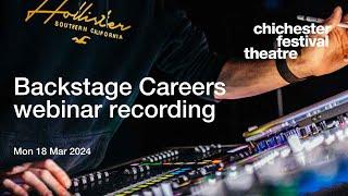 Backstage Careers | Online Webinar | Chichester Festival Theatre