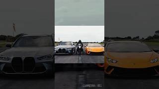 Huracan vs M3 Touring vs GSXR #lamborghini #bmw #suzuki #rollrace #officiallygassed