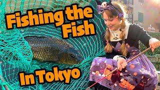 What?! Fishing between SKYSCRAPERS in TOKYO?! | 何？！東京の釣堀に行ってみました！