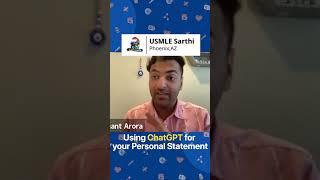 Using ChatGPT for your Personal Statement | USMLE | Residency Match Tips