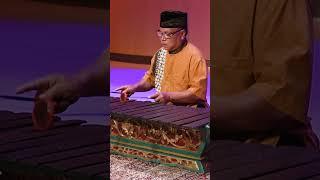 Indonesian gambang (xylophone), played by gamelan artist Mas Midiyanto