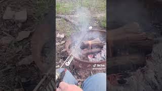Would you use?#redneck #smores #fire #campfire #camping #outdoors #funny #lol #wow #invention #cool