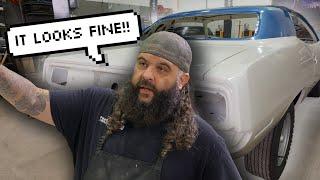 HE ALMOST RUINED THE CAR!!