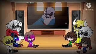 Undertale reacts to L.B. Sans vs Error