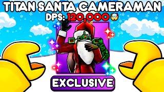 Unlocking Titan Santa Man In Toilet Tower Defense