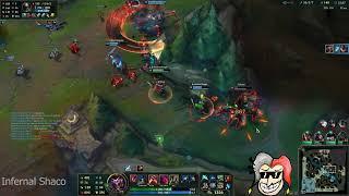 2 Shaco Pentas in 2 Minutes [Platinum Ranked] - Infernal Shaco