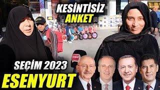 ESENYURT | KESİNTİSİZ Cumhurbaşkanlığı Sayaçlı Seçim Anketi / Sokak Röportajları | 2023