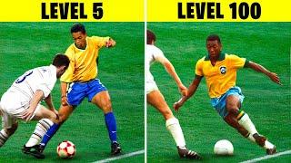 Skills Comparasion: Ronaldinho vs Pelé - Dribbling, Passing, Shots & Goals...