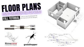 Algorithmic Floor Plans from base curves Rhino & Grasshopper parametric architecture tutorial