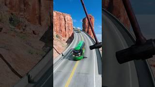 Unlucky bus vs massive Giant hammer #beamngdrive #shorts