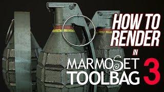 How to render an asset in Marmoset Toolbag