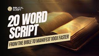 The Genie Script - 20 Word Manifestation Script | Wesley Virgin