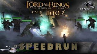 Lotr: The Return of the King Easy 100% Speedrun (2:35:37) PC