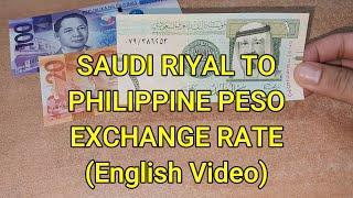 Saudi Riyal to Philippine Peso - Riyal to Peso Exchange Rate Today - Currency Universe English