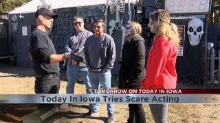 KWWL PREVIEW: Today in Iowa crew tries scare acting