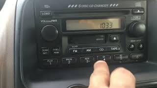 2002 to 2006 Honda CR-V radio Code