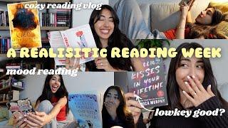 how much I realistically read in a week as a booktuber who works a 9-5