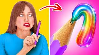 Ученик против учителя!  Гениальные школьные хаки и DIY-искусство от 123 GO! Infinity
