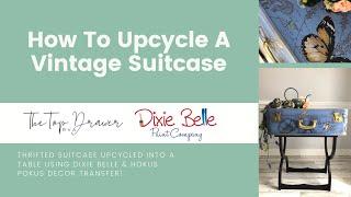 How To Upcycle A Suitcase Into A Table