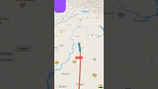 12445 Uttar Sampark Kranti Express Train Map Video| New Delhi to Svdk| #trainshorts #travel #ipl2025