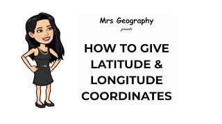 How to give latitude and longitude coordinates