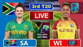 Live: West Indies Women vs South Africa Women | 3rd ODI | Live Cricket Score & Commentary