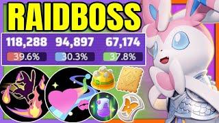 This RAIDBOSS SYLVEON BUILD was so Insane that I played 4 Games in a row | Pokemon Unite