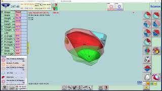 OGI Scanox i500 software rough diamond analyzing.