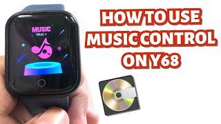 HOW TO USE MUSIC CONTROL ON Y68 SMARTWATCH | TUTORIAL | ENGLISH